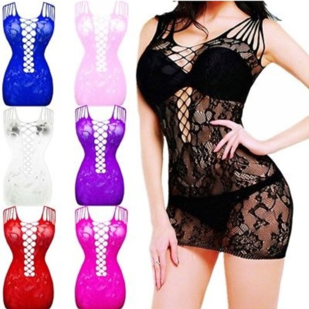 Sexy Lingerie Late Night Black Dress
